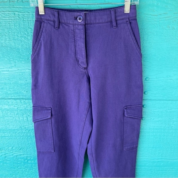 ARITZIA WILFRED FREE PURPLE CARGO UTILITY PANTS SIZE 2 - Picture 4 of 11